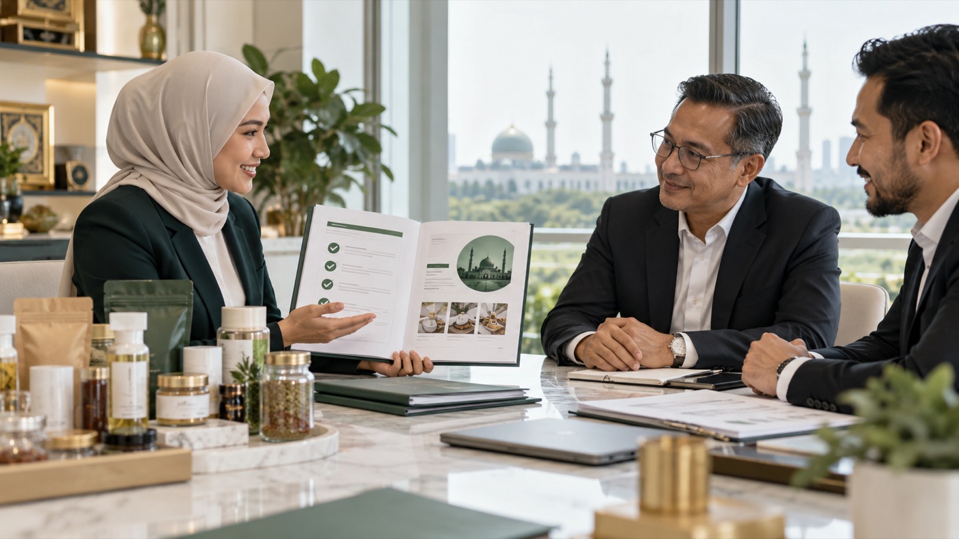 E-USTAZ consultant presenting the screening report to client executives
