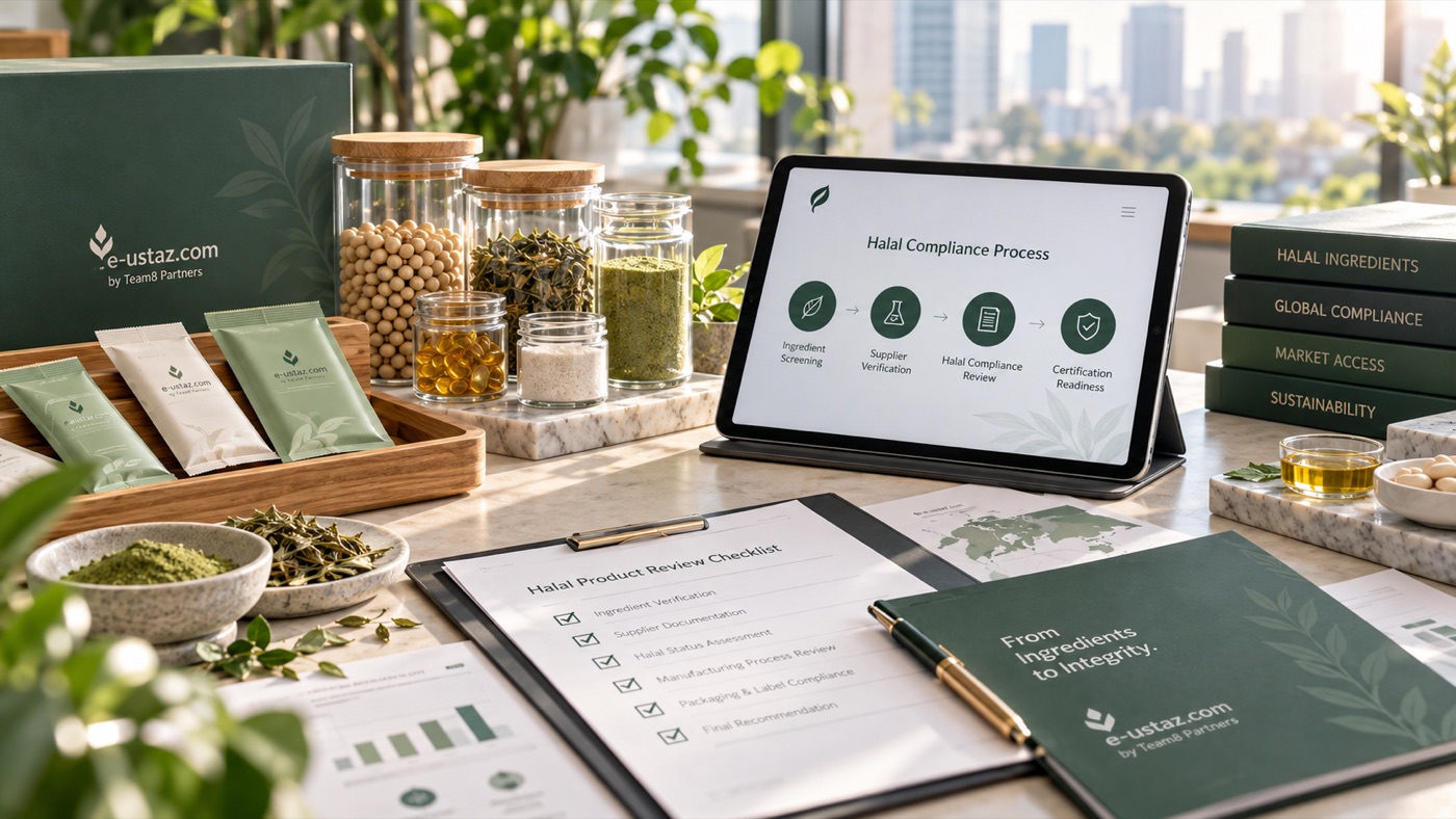 Ingredient samples, checklist and process guide prepared for screening submission